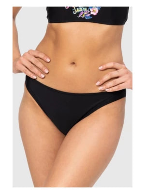 Zdjęcie produktu MOSCHINO Czarny dół od bikini z kwiecistym logo