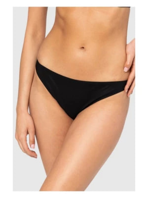 Zdjęcie produktu MOSCHINO Czarny dół od bikini ze złotym logo