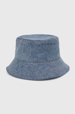 Zdjęcie produktu Moschino Jeans kapelusz jeansowy kolor niebieski bawełniany