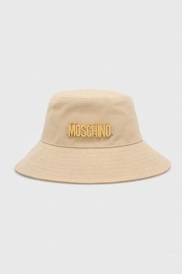 Zdjęcie produktu Moschino kapelusz bawełniany kolor beżowy bawełniany M3094 65408