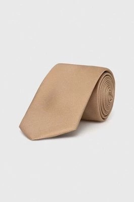 Zdjęcie produktu Moschino krawat jedwabny kolor beżowy M5347 55060
