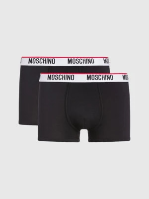 Zdjęcie produktu MOSCHINO Męskie czarne bokserki Underwear 2PACK