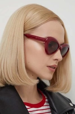 Zdjęcie produktu Moschino okulary przeciwsłoneczne damskie kolor bordowy MOS163/S