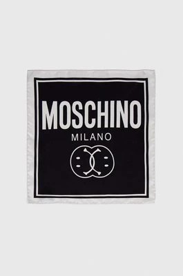 Zdjęcie produktu Moschino poszetka jedwabna x Smiley kolor czarny