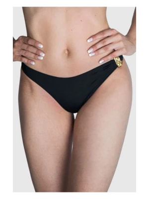 Zdjęcie produktu MOSCHINO SWIM Dół od bikini złote metalowe logo