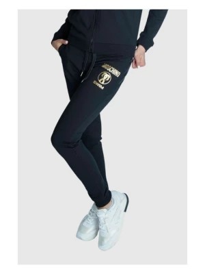Zdjęcie produktu MOSCHINO SWIM Spodnie dresowe, czarne, damskie