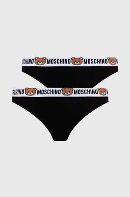 Zdjęcie produktu Moschino Underwear figi 2-pack kolor czarny 13864402