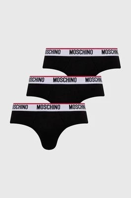 Zdjęcie produktu Moschino Underwear slipy 3-pack męskie kolor czarny 241V1A13934300