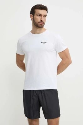 Zdjęcie produktu Moschino Underwear t-shirt plażowy kolor biały z nadrukiem 241V3A07819408