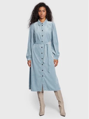 Zdjęcie produktu Moss Copenhagen Sukienka koszulowa Jeppi 17189 Błękitny Regular Fit