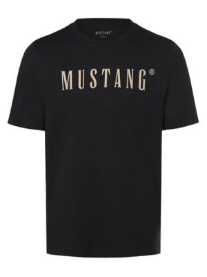 Zdjęcie produktu Mustang Koszulka męska - Austin Mężczyźni Bawełna niebieski nadruk,