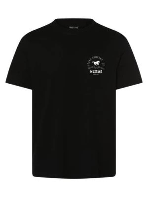 Zdjęcie produktu Mustang T-shirt męski Mężczyźni Bawełna czarny nadruk,