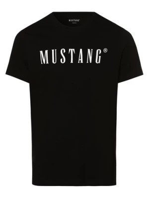 Zdjęcie produktu Mustang T-shirt męski Mężczyźni Bawełna czarny nadruk,