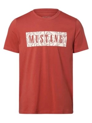 Zdjęcie produktu Mustang T-shirt męski Mężczyźni Bawełna czerwony nadruk,