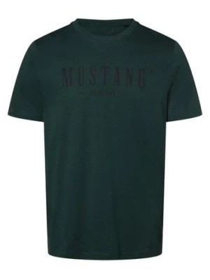 Zdjęcie produktu Mustang T-shirt męski Mężczyźni Bawełna zielony nadruk,