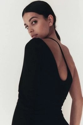 Zdjęcie produktu MUUV. bluzka REY damska kolor czarny gładka