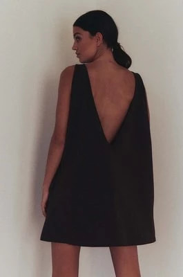 Zdjęcie produktu MUUV. sukienka bawełniana sukienka #SKATEGIRL kolor brązowy mini oversize