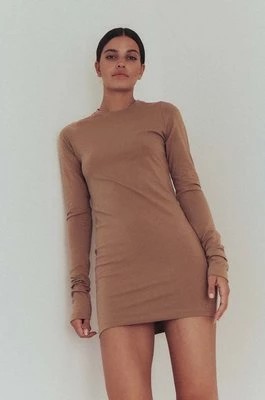 Zdjęcie produktu MUUV. sukienka kolor beżowy mini dopasowana