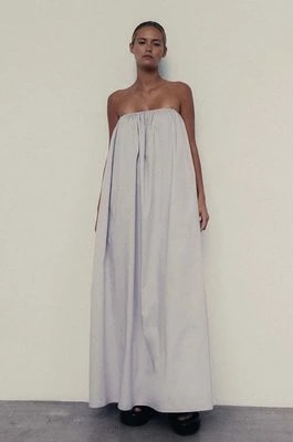 Zdjęcie produktu MUUV. sukienka NEALE kolor fioletowy midi rozkloszowana