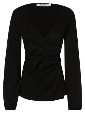 Zdjęcie produktu NA-KD Bluzka damska Kobiety Sztuczne włókno czarny jednolity,