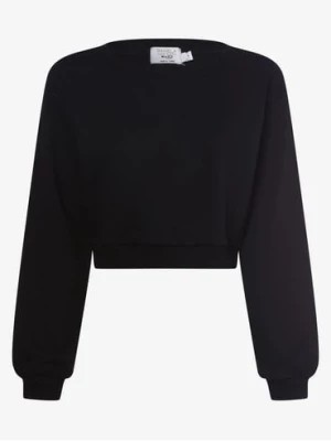 Zdjęcie produktu NA-KD Damska bluza nierozpinana Kobiety Materiał dresowy czarny jednolity,