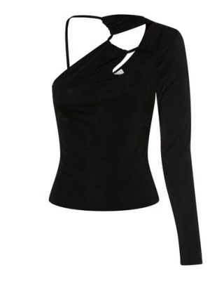 Zdjęcie produktu NA-KD Koszulka damska Kobiety Sztuczne włókno czarny jednolity,