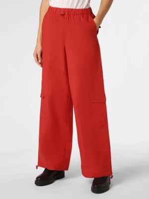 Zdjęcie produktu NA-KD Spodnie Kobiety Bawełna czerwony jednolity,