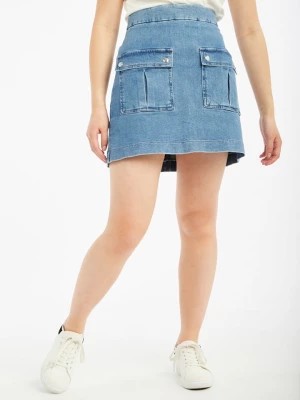 Zdjęcie produktu Naf Naf Spódnica dżinsowa w kolorze błękitnym rozmiar: 32