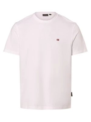 Zdjęcie produktu Napapijri Koszulka męska Mężczyźni Bawełna biały jednolity,
