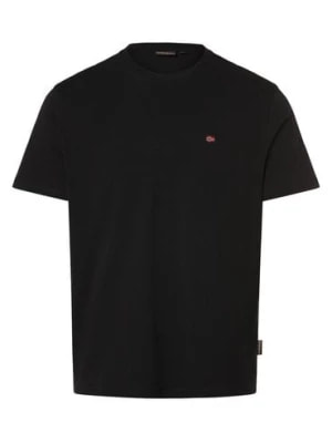 Zdjęcie produktu Napapijri Koszulka męska Mężczyźni Bawełna czarny jednolity,