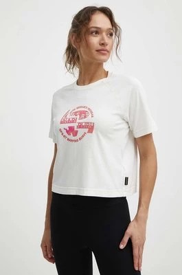 Zdjęcie produktu Napapijri t-shirt bawełniany S-Aberdeen damski kolor beżowy NP0A4HOIN1A1
