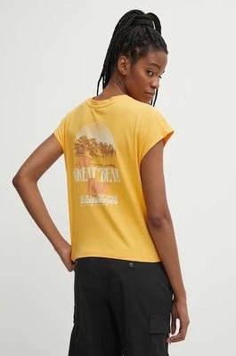 Zdjęcie produktu Napapijri t-shirt bawełniany S-Tahi damski kolor żółty NP0A4HOJY1J1