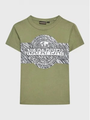 Zdjęcie produktu Napapijri T-Shirt K S-Pinzon NP0A4H2Z M Zielony Regular Fit
