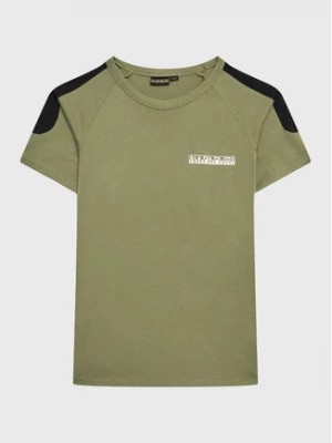 Zdjęcie produktu Napapijri T-Shirt S-Pinta NP0A4H2Y M Zielony Regular Fit