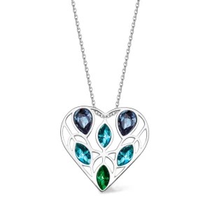 Zdjęcie produktu Naszyjnik srebrny z kryształami - Pavoni Pavoni - Biżuteria YES