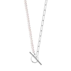 Zdjęcie produktu Naszyjnik srebrny z perłami - Pearls Pearls - Biżuteria YES
