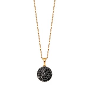 Zdjęcie produktu Naszyjnik złoty z czarnymi diamentami - Midnight Midnight - Biżuteria YES