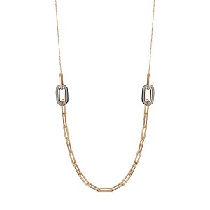 Zdjęcie produktu Naszyjnik złoty z masą perłową - Chains Chains - Biżuteria YES