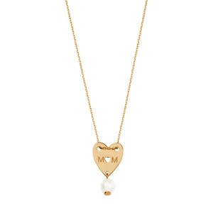 Zdjęcie produktu Naszyjnik złoty z perłą - serce - Pearls Pearls - Biżuteria YES