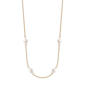 Zdjęcie produktu Naszyjnik złoty z perłami - Pearls Pearls - Biżuteria YES