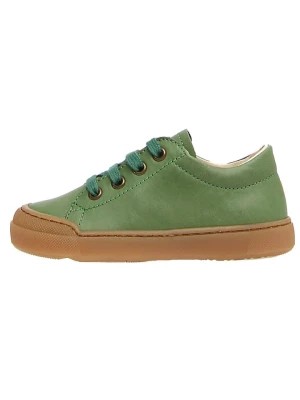Zdjęcie produktu Naturino Skórzane sneakersy "Eindhoven" w kolorze zielonym rozmiar: 29