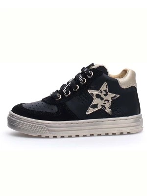 Zdjęcie produktu Naturino Skórzane sneakersy "Hess" w kolorze czarnym rozmiar: 21