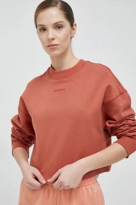 Zdjęcie produktu New Balance bluza bawełniana damska kolor czerwony gładka
