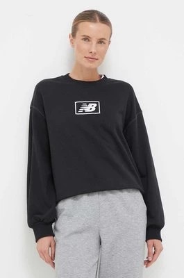 Zdjęcie produktu New Balance bluza damska kolor czarny z nadrukiem