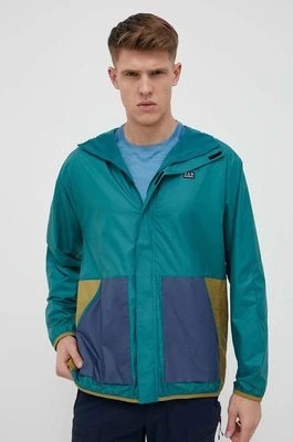 Zdjęcie produktu New Balance kurtka przeciwdeszczowa All Terrain męska kolor zielony przejściowa oversize