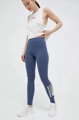 Zdjęcie produktu New Balance legginsy damskie kolor niebieski z nadrukiem
