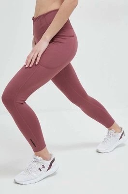 Zdjęcie produktu New Balance legginsy treningowe Shape Shield kolor różowy gładkie