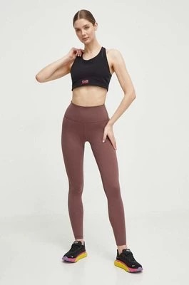 Zdjęcie produktu New Balance legginsy treningowe Sleek WP41237LIE kolor brązowy gładkie