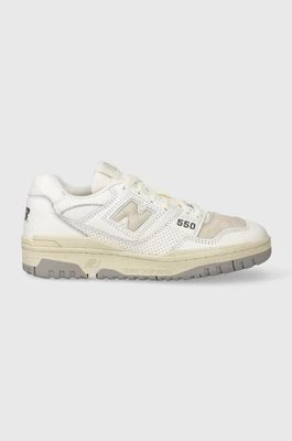 Zdjęcie produktu New Balance sneakersy skórzane BB550PWG kolor biały