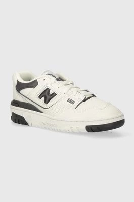 Zdjęcie produktu New Balance sneakersy skórzane dziecięce GSB550BH kolor biały